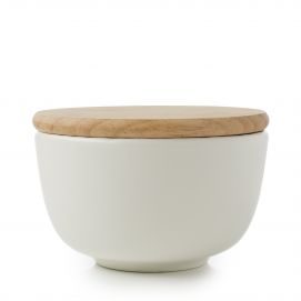 Merge Porcelain Serving Bowl with Wood Lid + Reviews