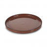 Assiette plate en porcelaine - 28cm - Cannelle