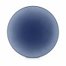 Assiette plate en porcelaine - 28cm - Bleu