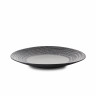 Assiette plate en porcelaine - 31cm - Gris