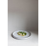 Assiette plate en porcelaine - 21cm - Blanc