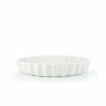 Plat à tarte en porcelaine - 12.5 cm - Blanc