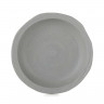 Assiette creuse en porcelaine - 21cm - Gris