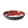 Assiette creuse en porcelaine - 23 cm - Rouge