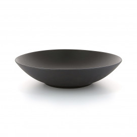 Assiette coupe en porcelaine - 33,5cm - Noir