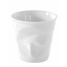 Gobelet froissé en porcelaine - 8 cl - Blanc 