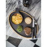 Assiette en ardoise - 35cm - Noir