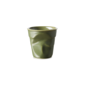 Gobelet froissés en porcelaine - Vert