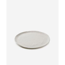 Assiette plate en porcelaine - 28 cm - Blanc