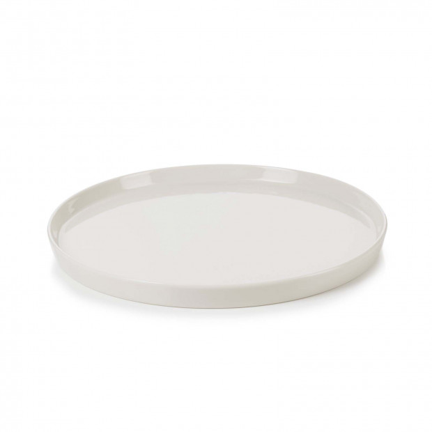 Assiette plate en porcelaine - 22cm - Blanc