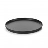 Assiette plate en porcelaine - 22cm - Noir