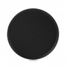 Assiette plate en porcelaine - 22cm - Noir