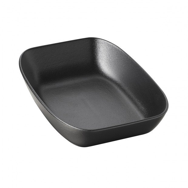 Plat creux en porcelaine - 20,7cm - Noir