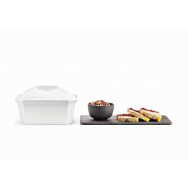 Terrine en porcelaine - 17 cm - Blanc