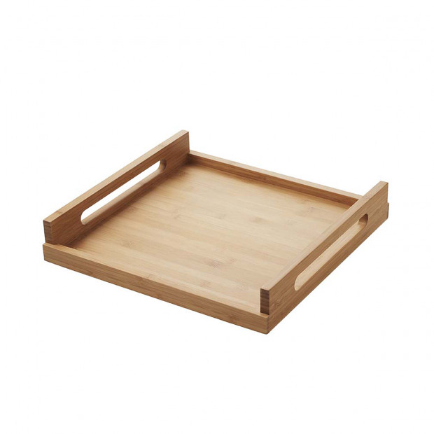 Plateau carré en bois - 40 cm