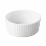 Petit four en porcelaine - 6 cm - Blanc