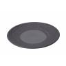 Assiette plate en porcelaine - 28cm - Noir