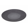 Assiette plate en porcelaine - 28cm - Noir