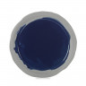 Assiette plate en porcelaine - 26 cm - Bleu