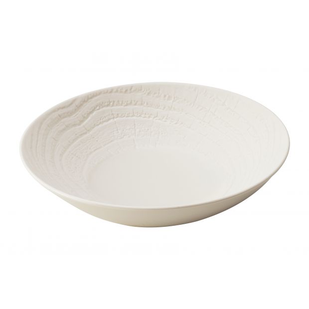 Assiette creuse en porcelaine - 24cm - Blanc