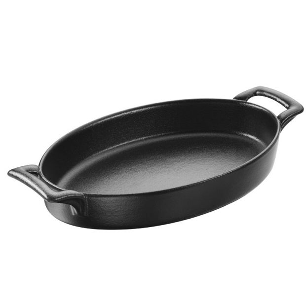 Plat en porcelaine - 24cm - Noir 