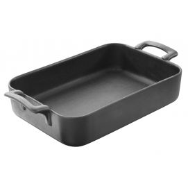 Plat profond en porcelaine - 26cm - Noir