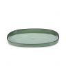 Assiette plate en porcelaine - 35cm - Menthe