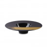 Assiette creuse en porcelaine - 30.3 cm - Noir