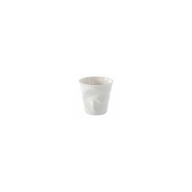 Gobelet froissé en porcelaine - 5 cl - Blanc 