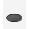 Assiette plate en porcelaine - 28 cm - Noir