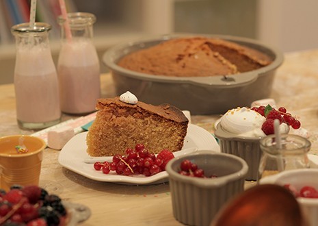 YOGURT CAKE WITH ROSE WATER