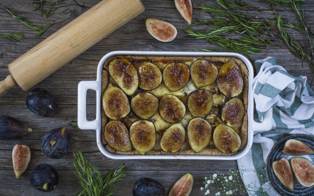 Loleta - Salty cake of figs with cheese and caramelized onions