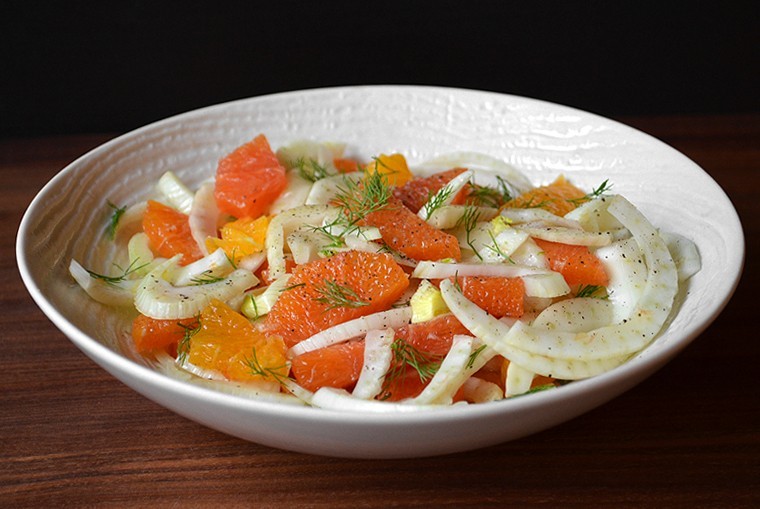 A Cook's Canvas Orange and Fennel salad 