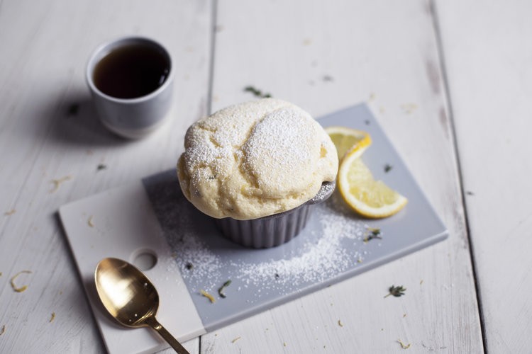 Lemon and tyhme souffle by Modest Marce