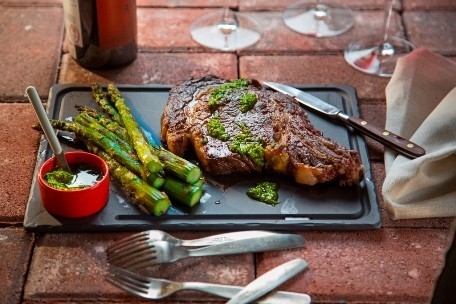 Cowboy Steak With whiskey butter