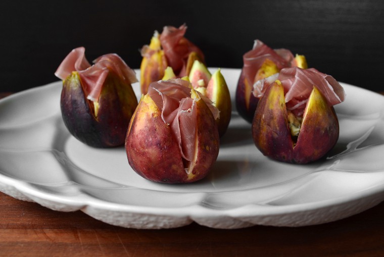 A cook's canvas Fresh figs with Cambozola and prosciutto