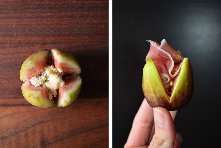 A cook's canvas Fresh figs with Cambozola and prosciutto