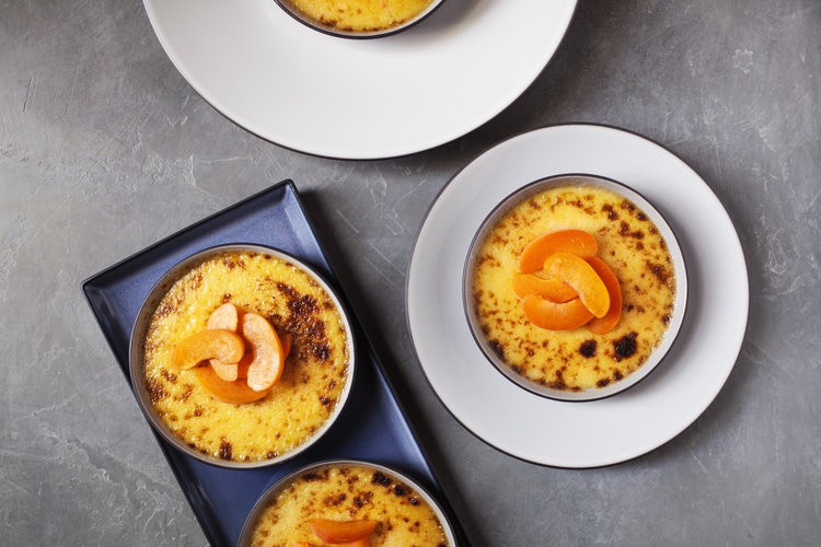 Apricot creme brulee by Modest Marce